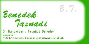 benedek tasnadi business card
